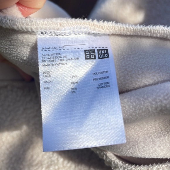 Uniqlo U fleece blouson jacket size M - Picture 2 of 7